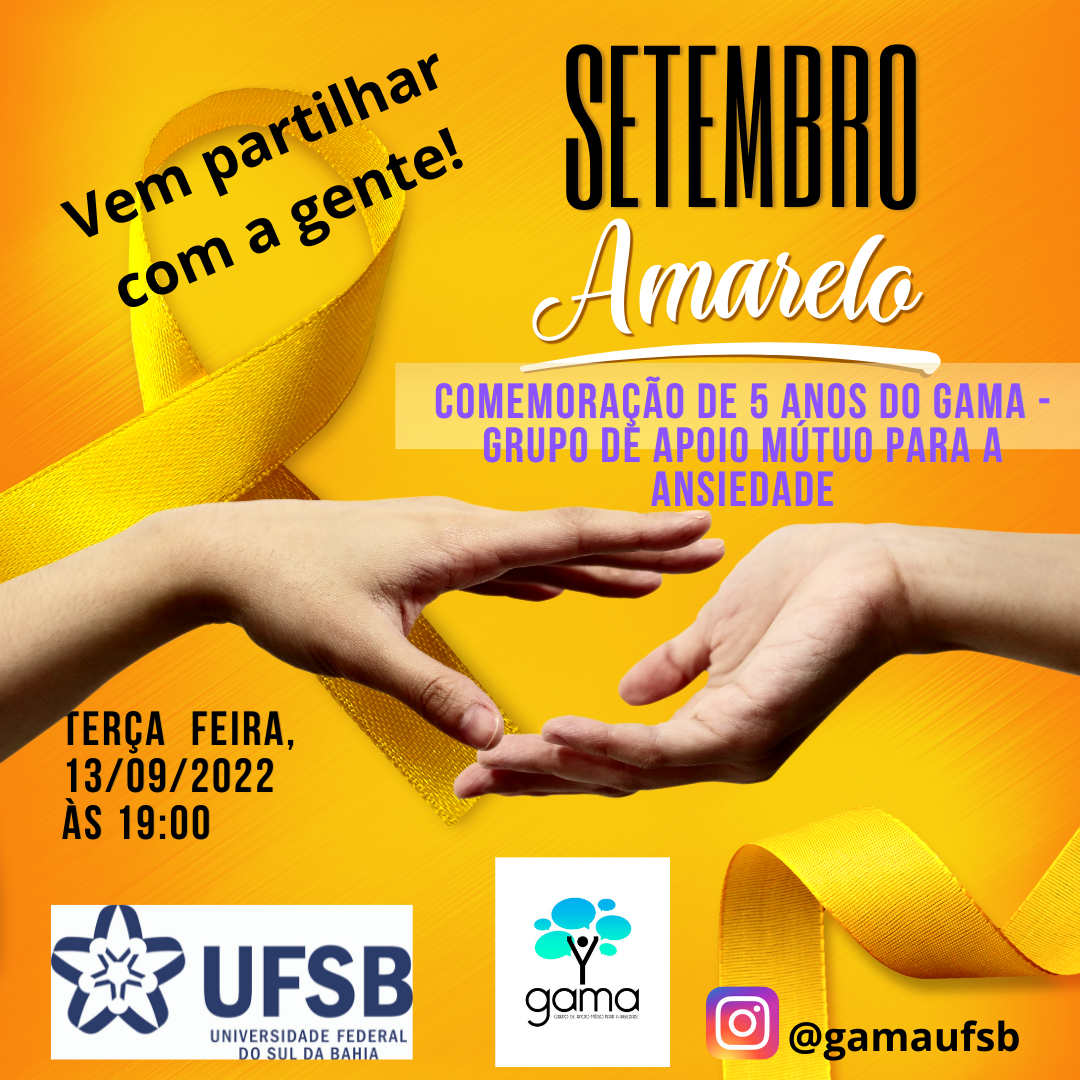Comemoração de 5 anos do GAMA Grupo de Apoio Mútuo para a Ansiedade