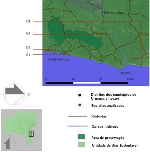 localizacao ecovilas analisadas